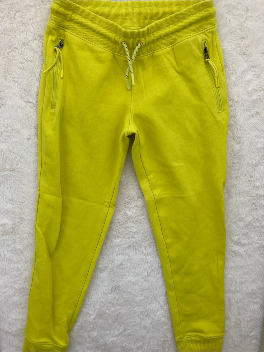 SALE! Old Navy Kids Bright Lime Drawstring Jogger Sweatpants Size 8